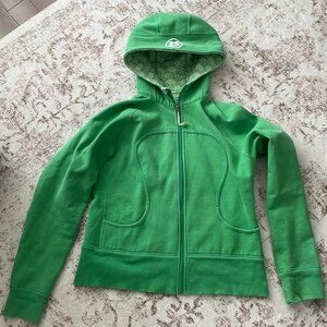 Lululemon Scuba Zip Green Hoodie | Heavy Lined | Womens Size Medium